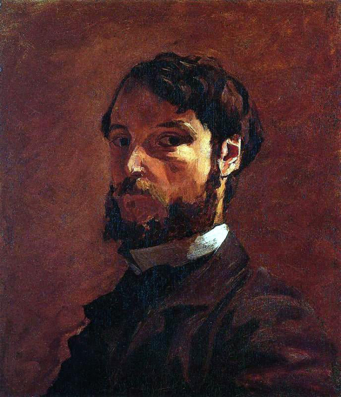 Jean Frederic Bazille Portrait of a Man Canvas Print – Art MegaMart