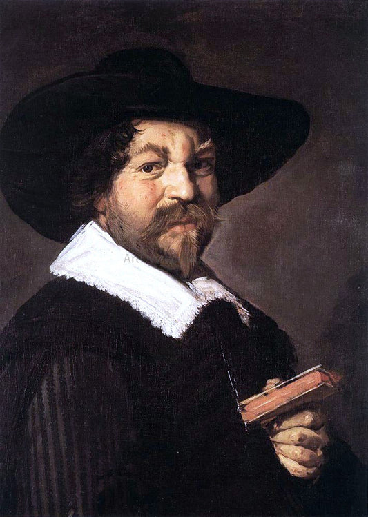  Frans Hals Portrait of a Man Holding a Book - Canvas Print