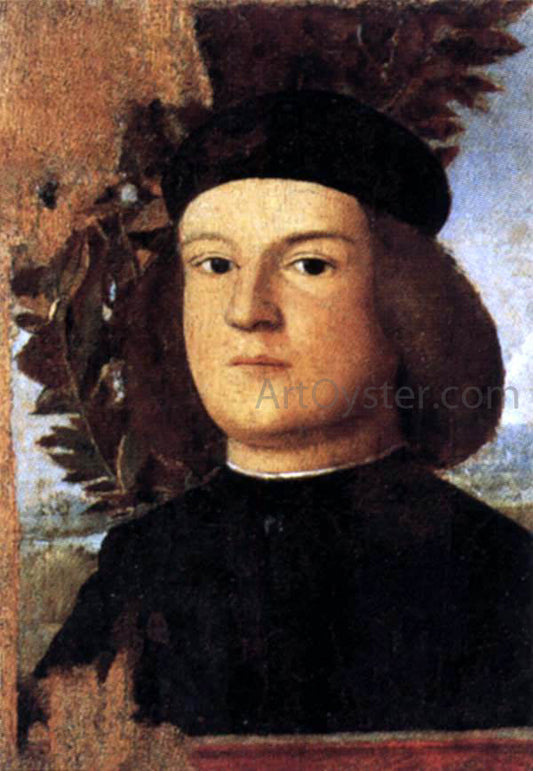  Marco Basaiti Portrait of a Man in a Cap - Canvas Print