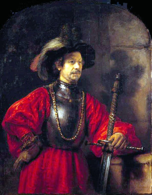 Rembrandt Van Rijn Portrait of a Man in Military Dress - Canvas Print