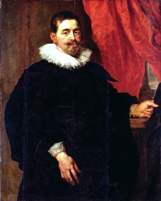  Peter Paul Rubens Portrait of a Man, Probably Peter Van Hecke - Canvas Print
