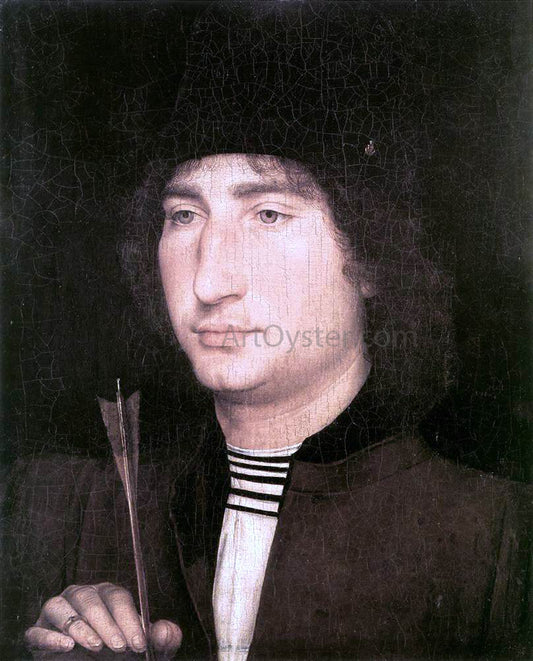  Hans Memling Portrait of a Man with an Arrow - Canvas Print