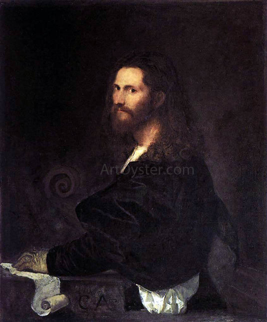  Titian Portrait of a Musician - Canvas Print