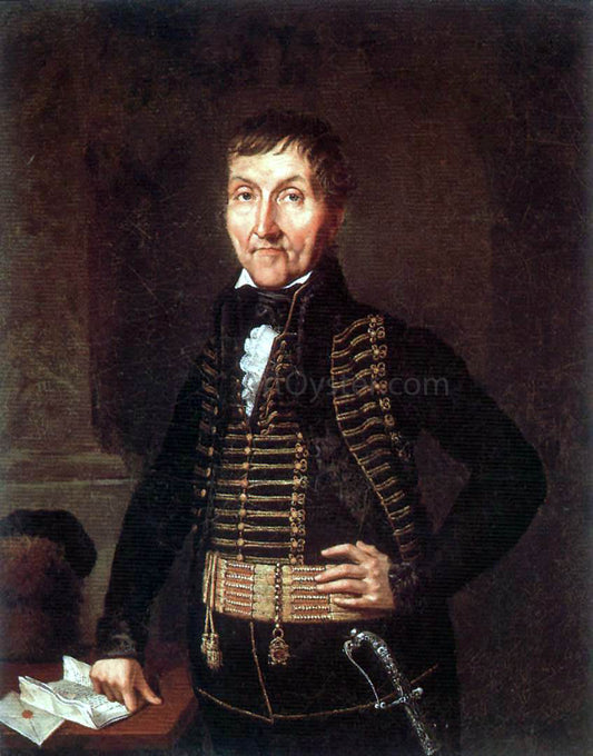  Janos Rombauer Portrait of a Nobleman - Canvas Print