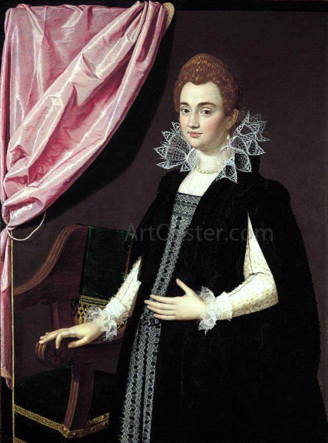  Scipione Pulzone Portrait of a Noblewoman - Canvas Print