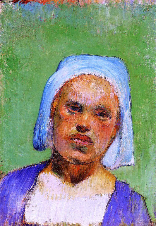  Paul Gauguin Portrait of a Pont-Aven Woman (Marie Louarn?) - Canvas Print