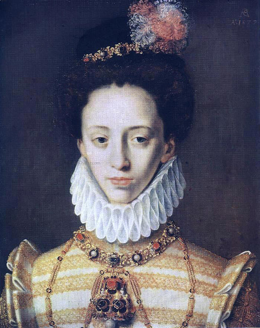  Master ac Monogram Portrait of a Princess of Julich, Cleve and Berg - Canvas Print