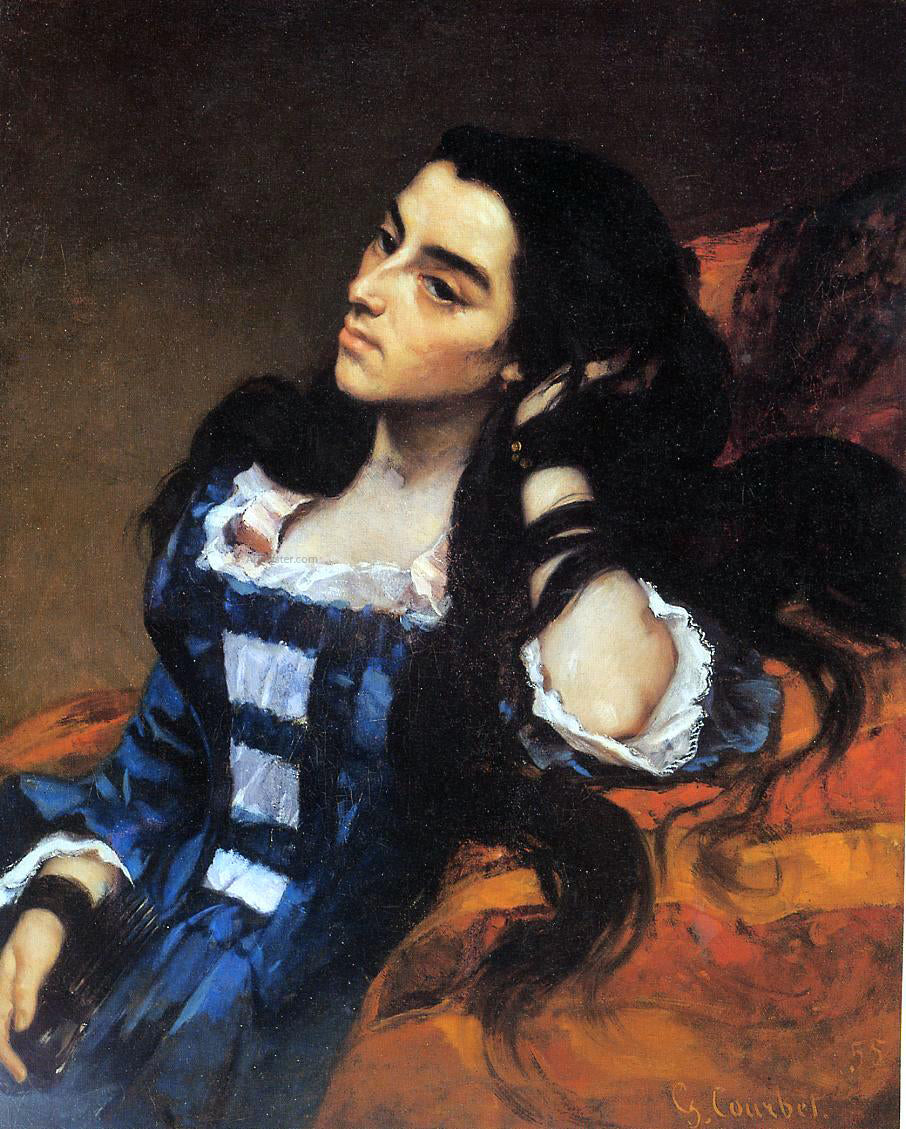  Gustave Courbet Portrait of a Spanish Lady - Canvas Print