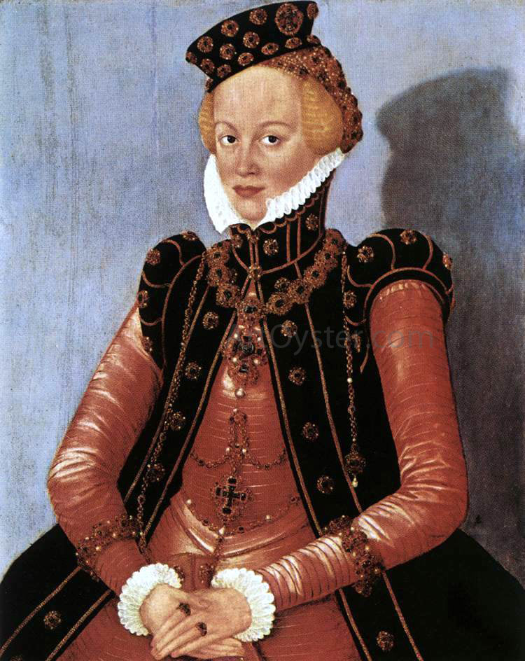  The Younger Lucas Cranach Portrait of a Woman - Canvas Print