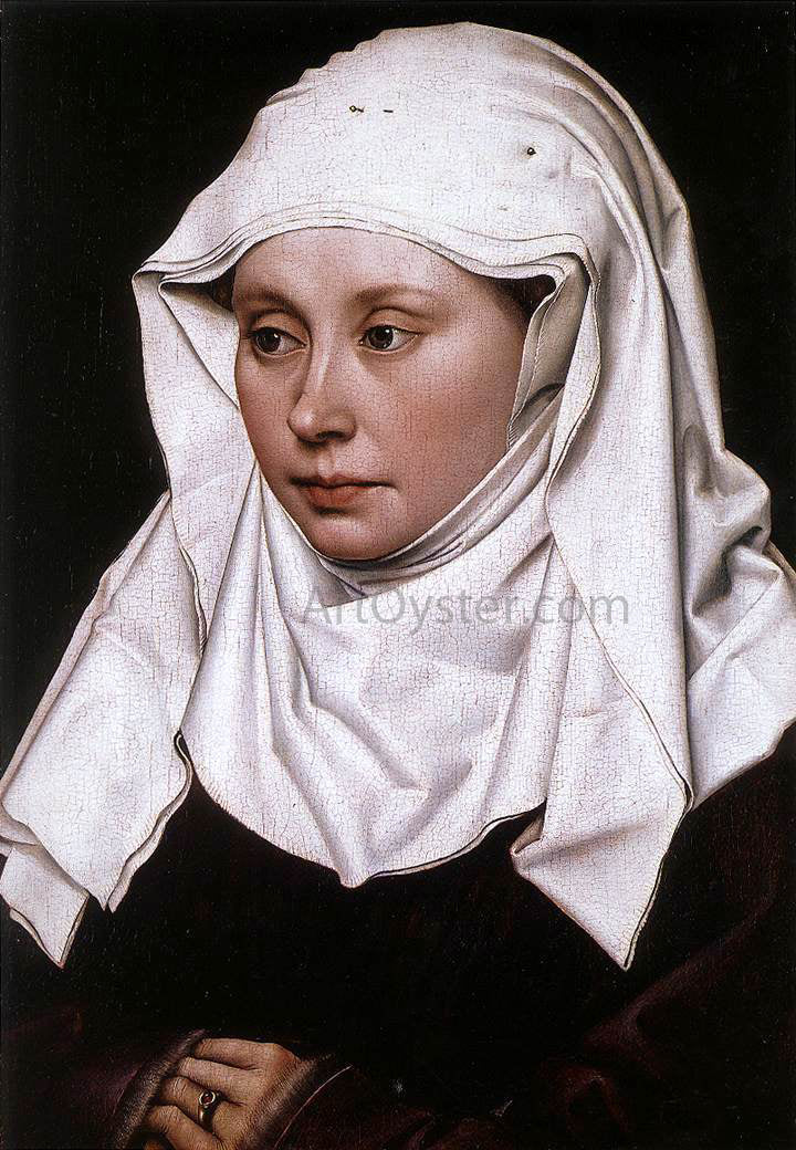  Robert Campin Portrait of a Woman - Canvas Print