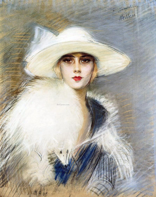  Paul Cesar Helleu Portrait of a Woman - Canvas Print