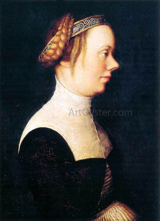  The Elder Hans Holbein Portrait of a Woman - Canvas Print