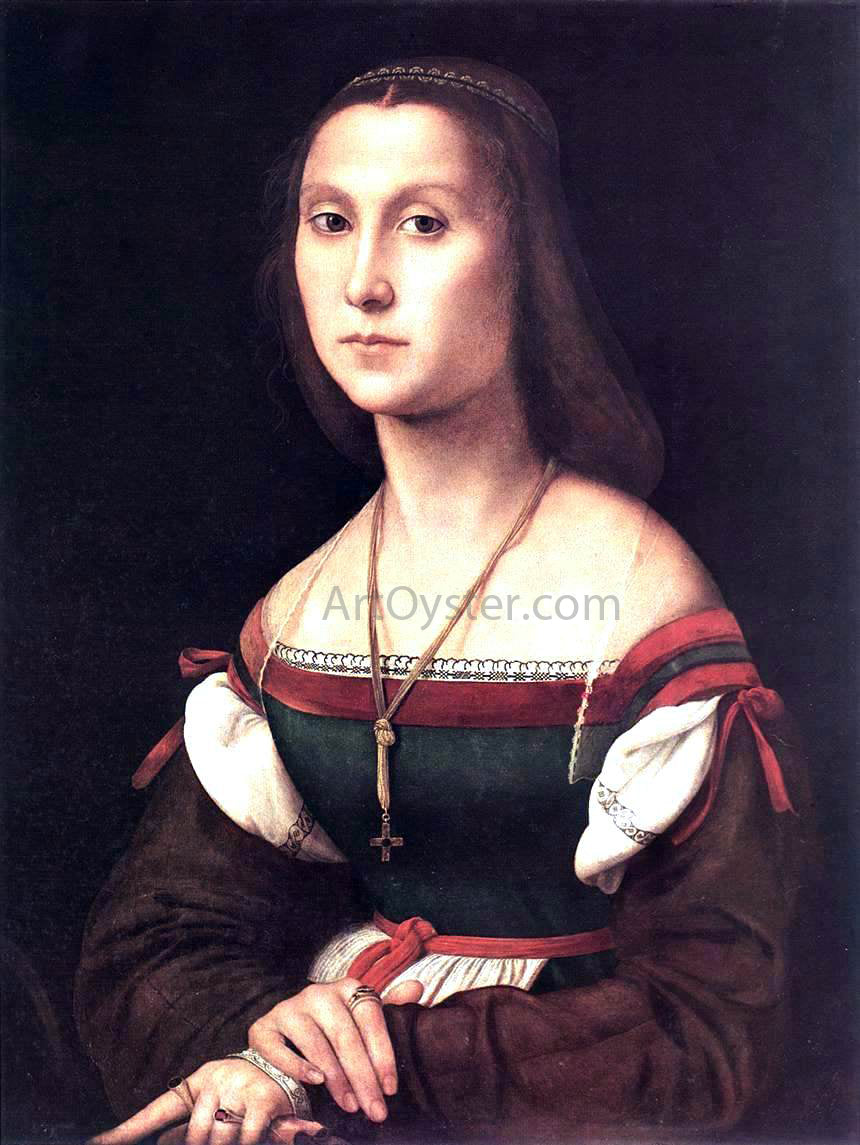  Raphael Portrait of a Woman (La Muta) - Canvas Print