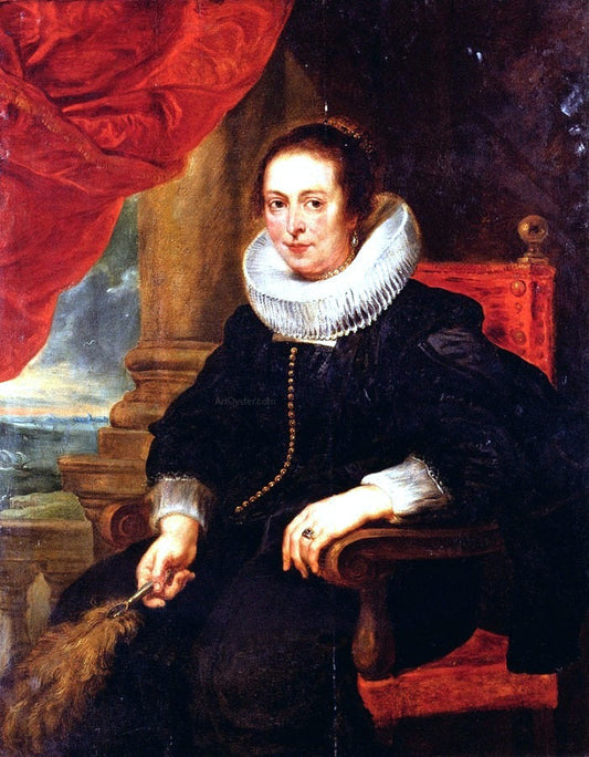  Peter Paul Rubens Portrait of a Woman, Probably His Wife - Canvas Print