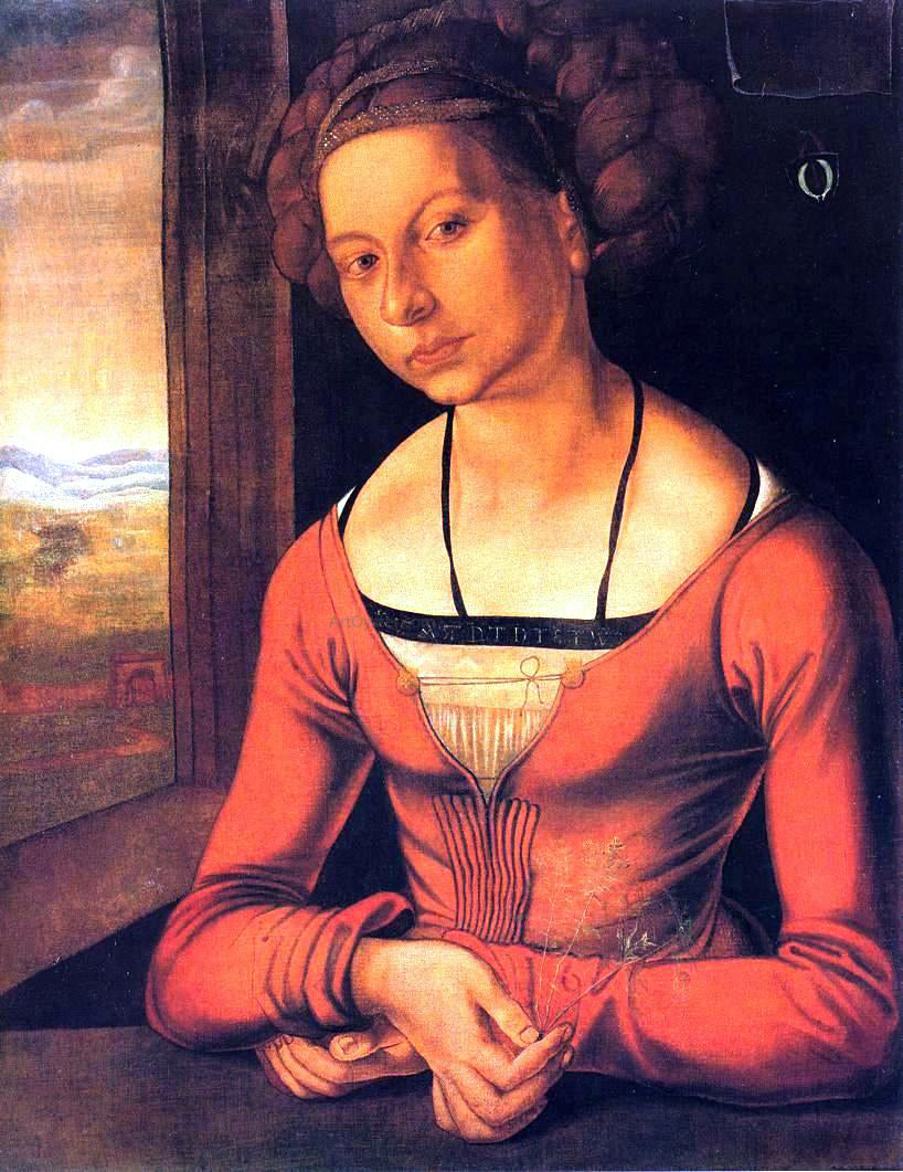  Albrecht Durer Portrait of a Woman with Her Hair Up - Canvas Print