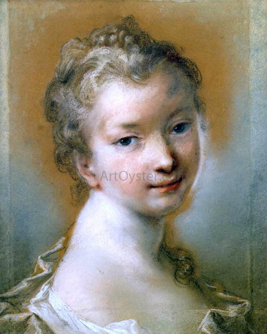  Rosalba Carriera Portrait of a Young Girl - Canvas Print