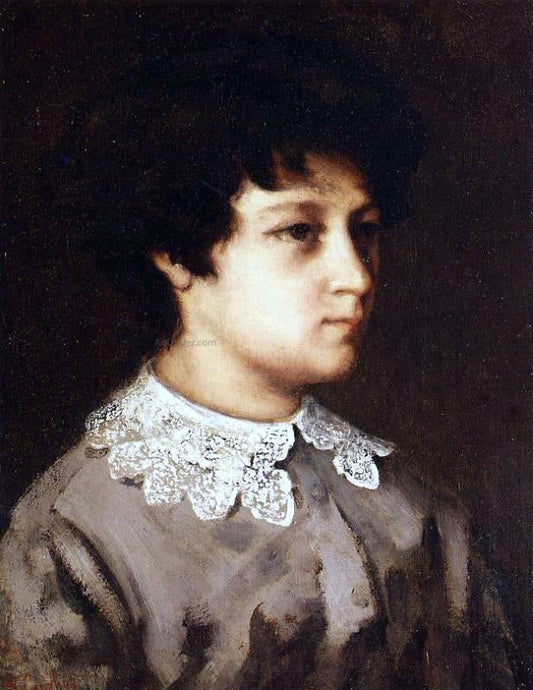  Gustave Courbet Portrait of a Young Girl from Salins - Canvas Print
