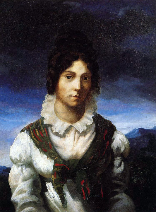  Theodore Gericault Portrait of a Young Woman (probably Alexandrine-Modeste Caruel) - Canvas Print