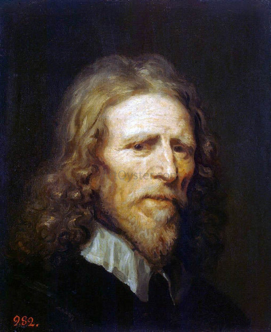 William Dobson Portrait of Abraham van der Doort - Canvas Print