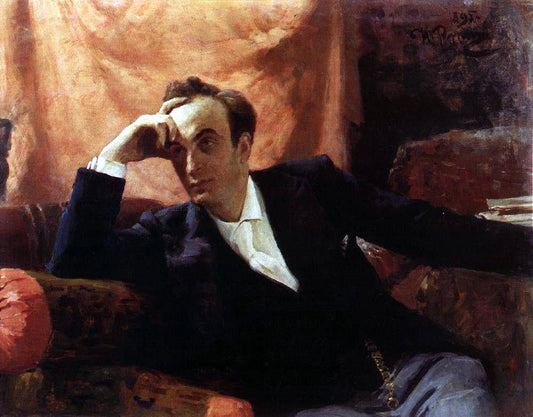  Ilia Efimovich Repin Portrait of Actor and Dramatist Grigory Grigorievich Ghe. - Canvas Print