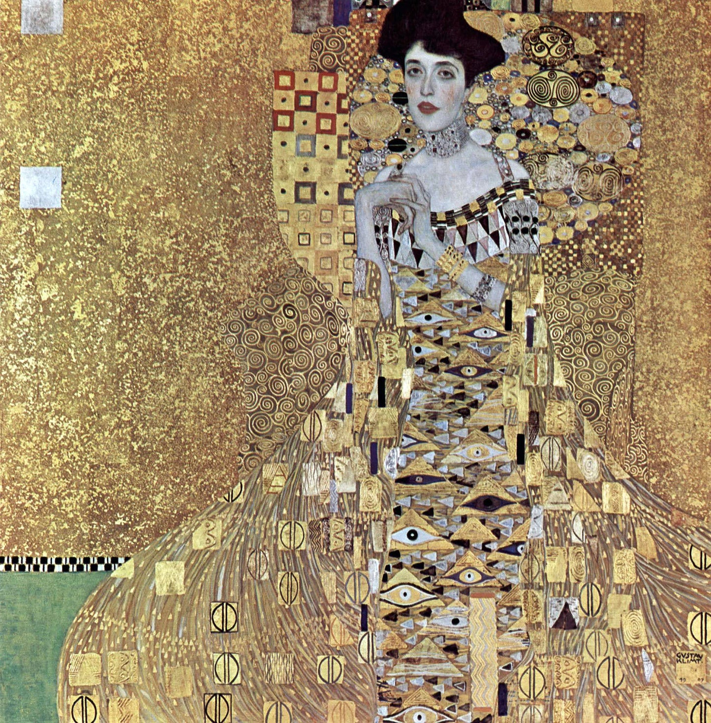  Gustav Klimt A Portrait of Adele Bloch-Bauer I - Canvas Print