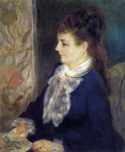  Pierre Auguste Renoir Portrait of an Anonymous Sitter - Canvas Print