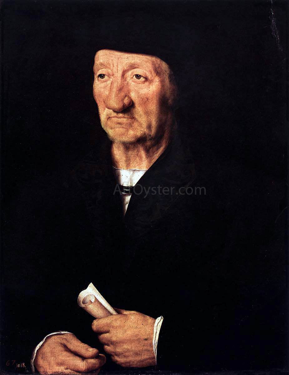  The Younger Hans Holbein Portrait of an Old Man - Canvas Print