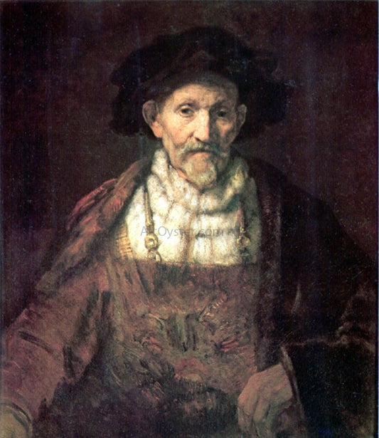  Rembrandt Van Rijn Portrait of an Old Man in Red - Canvas Print
