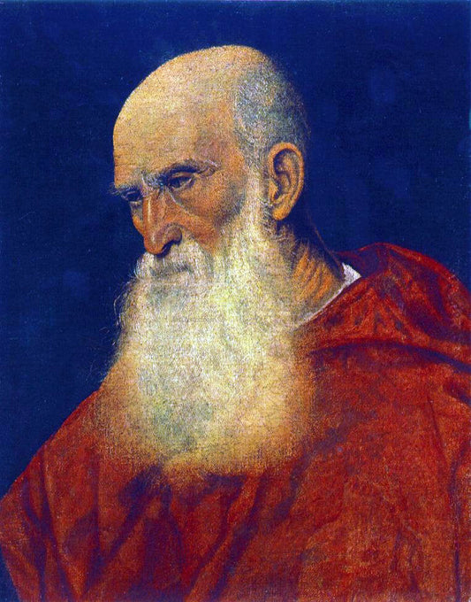  Titian Portrait of an Old Man (Pietro Cardinal Bembo) - Canvas Print