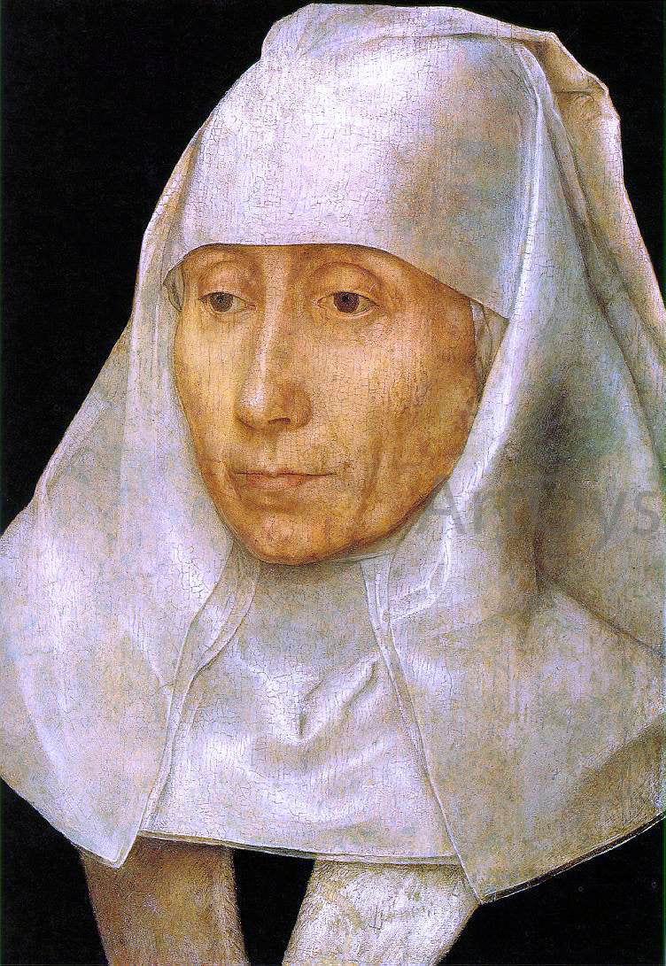  Hans Memling Portrait of an Old Woman - Canvas Print