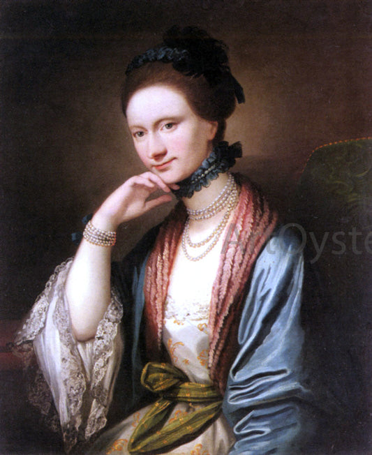  Benjamin West Portrait of Ann Barbara Hill Medlycott (1720-1800) - Canvas Print