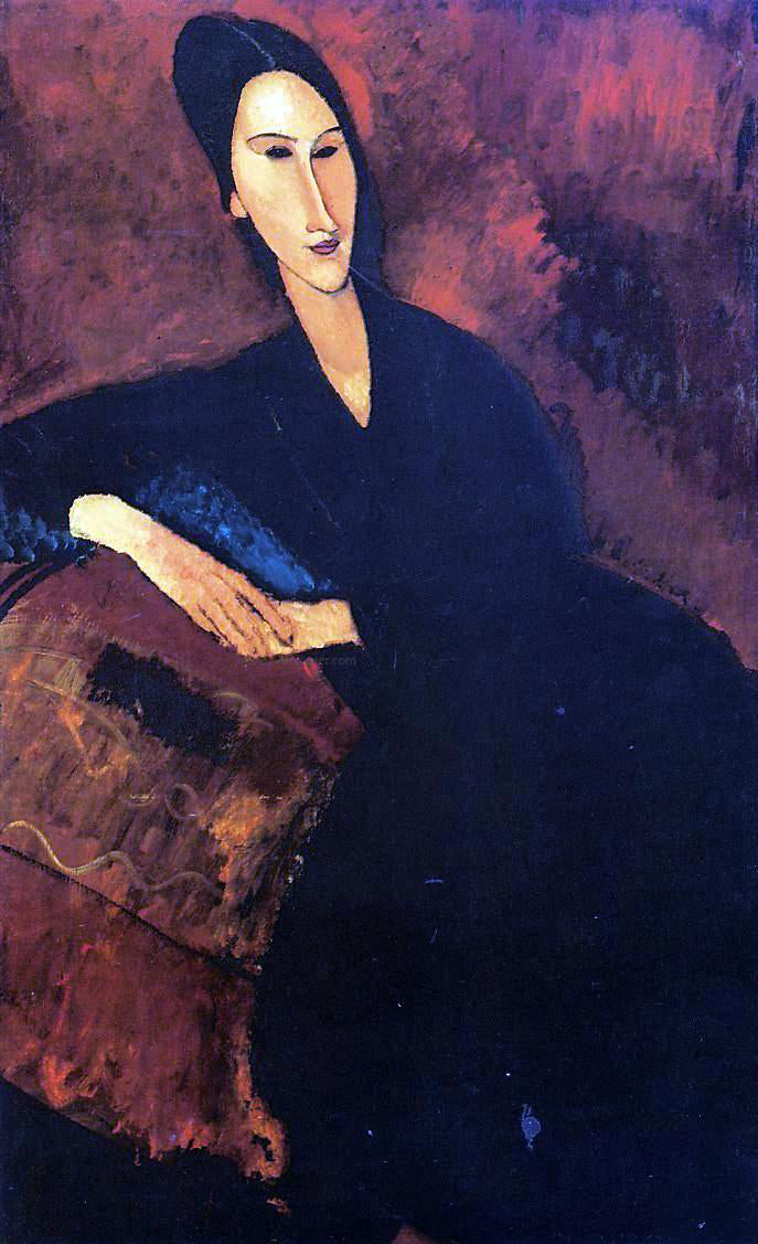  Amedeo Modigliani Portrait of Anna Zborowska - Canvas Print