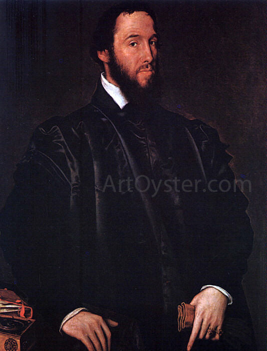  Anthonis Mor Van Dashorst Portrait of Anton Perrenot de Granvelle - Canvas Print