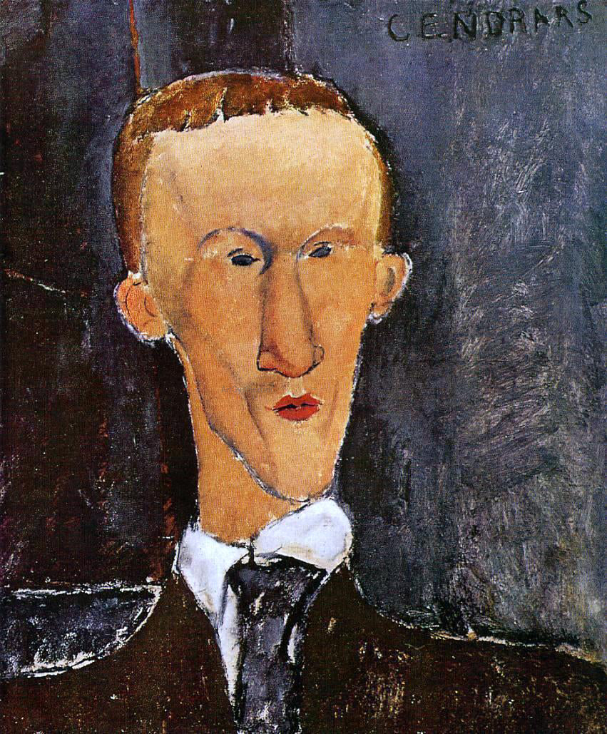  Amedeo Modigliani Portrait of Blaise Cendrars - Canvas Print