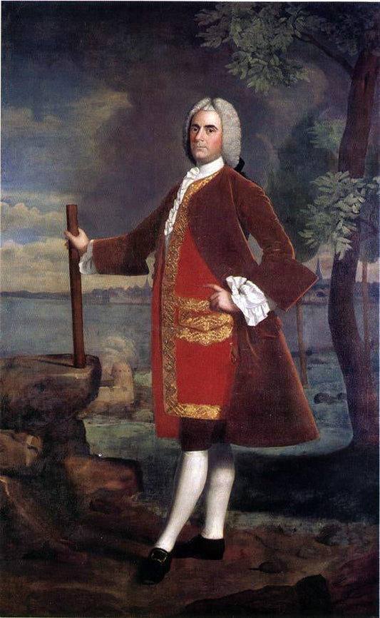  Robert Feke Portrait of Brigadier General Samuel Waldo - Canvas Print