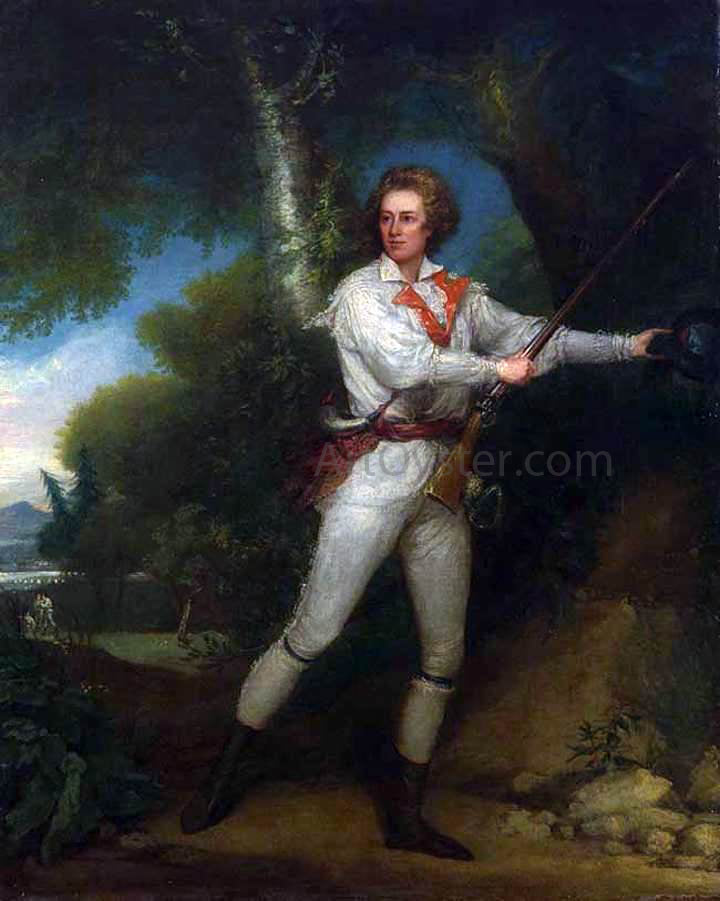  John Trumbull Portrait of Captain Samuel Blodget in Rifle Dress - Canvas Print