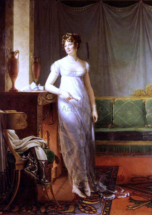  Baron Francois Gerard Portrait of Catherine Worlee, Princesse de Talleyrand-Perigord - Canvas Print