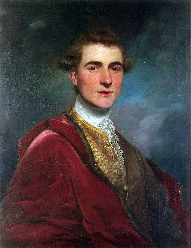  Sir Joshua Reynolds Portrait of Charles Hamilton, 8th Early of Haddington - Canvas Print