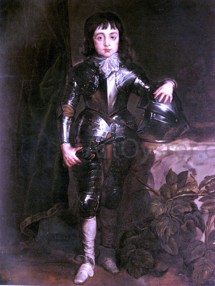  Sir Antony Van Dyck Portrait of Charles II When Prince of Wales - Canvas Print