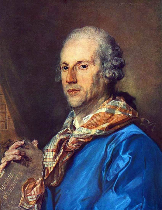  Jean-Baptiste Perronneau Portrait of Charles le Normant du Coudray - Canvas Print