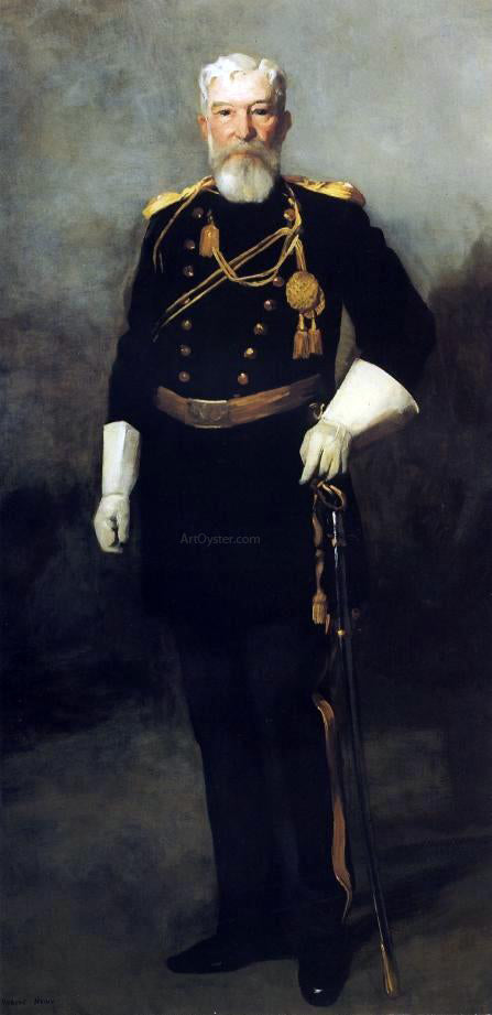  Robert Henri Portrait of Colonel David Perry, 9th U. S. Cavalry - Canvas Print