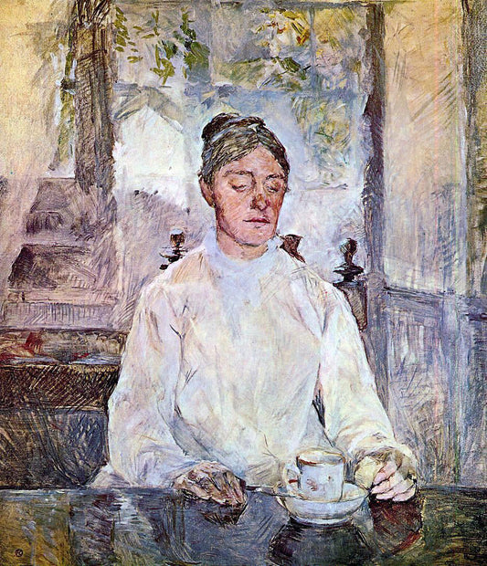  Henri De Toulouse-Lautrec Portrait of Comtesse Adele-Zoe de Toulouse-Lautrec (The Artist Mother) - Canvas Print