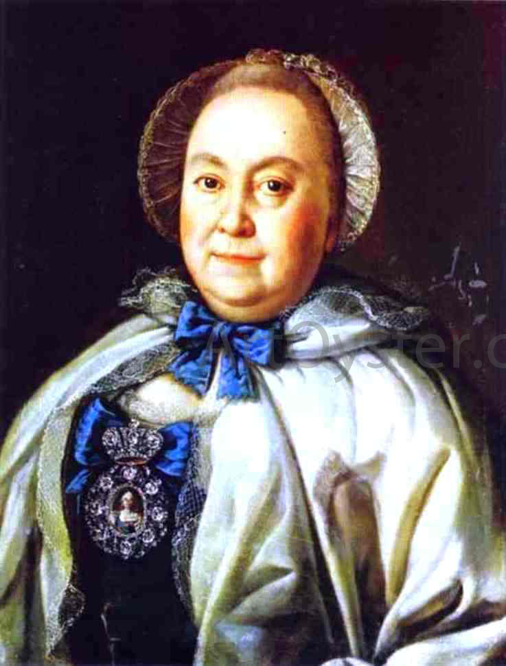  Alexey Petrovich Antropov Portrait of Countess M. A. Rumyantzeva - Canvas Print