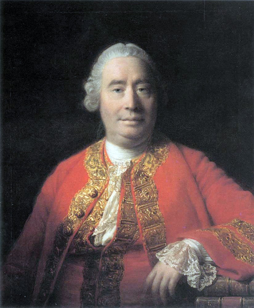  Allan Ramsay Portrait of David Hume - Canvas Print