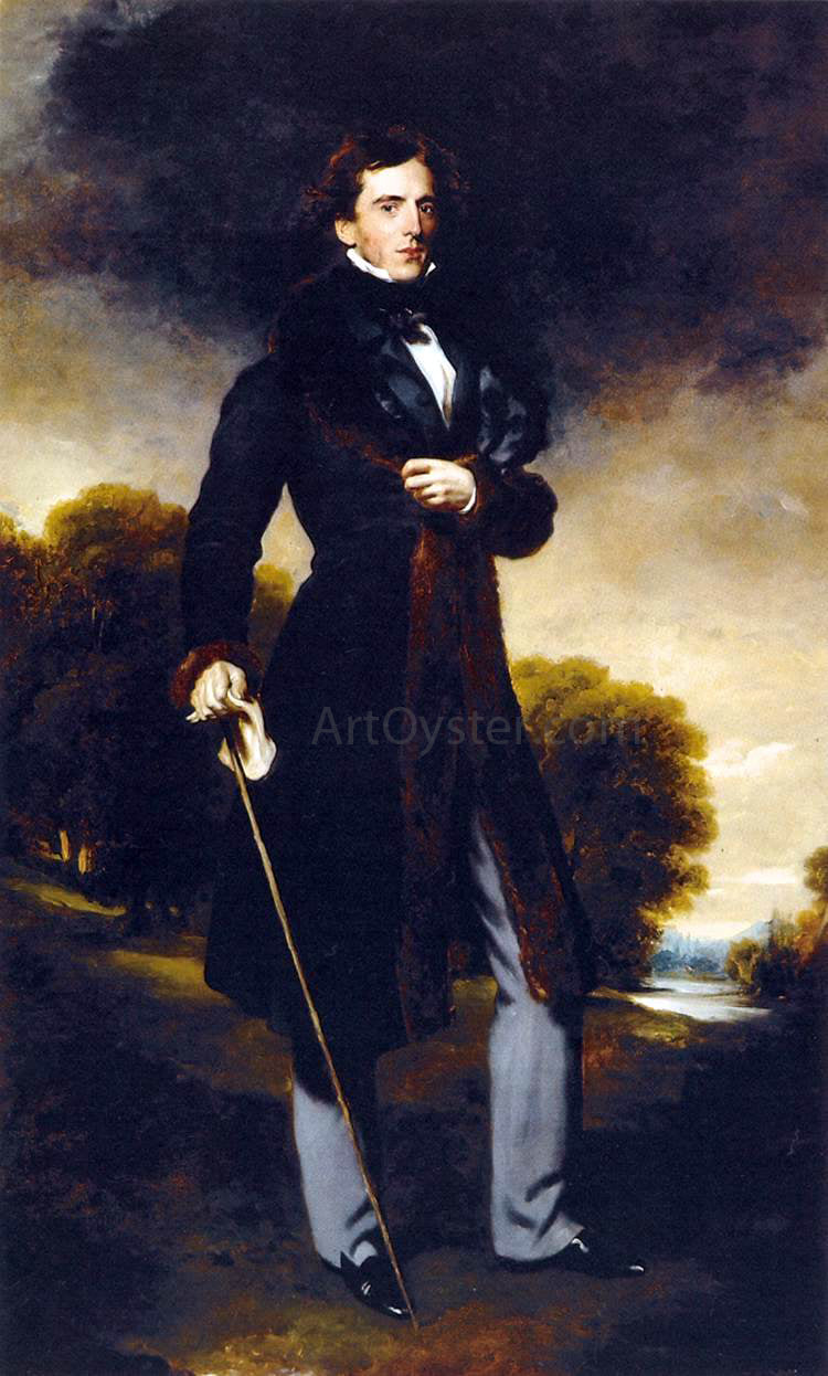  Sir Thomas Lawrence Portrait of David Lyon - Canvas Print