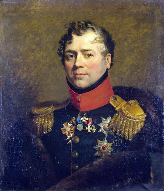  George Dawe Portrait of Dmitry V. Golitsyn - Canvas Print
