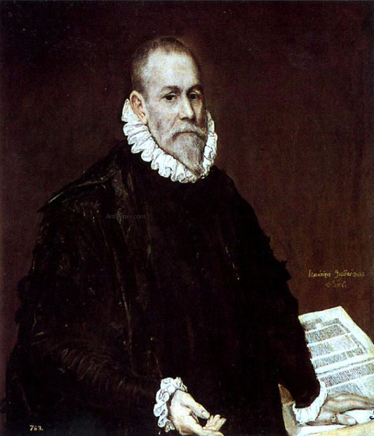  El Greco Portrait of Doctor Rodrigo de la Fuente (El Madico) - Canvas Print
