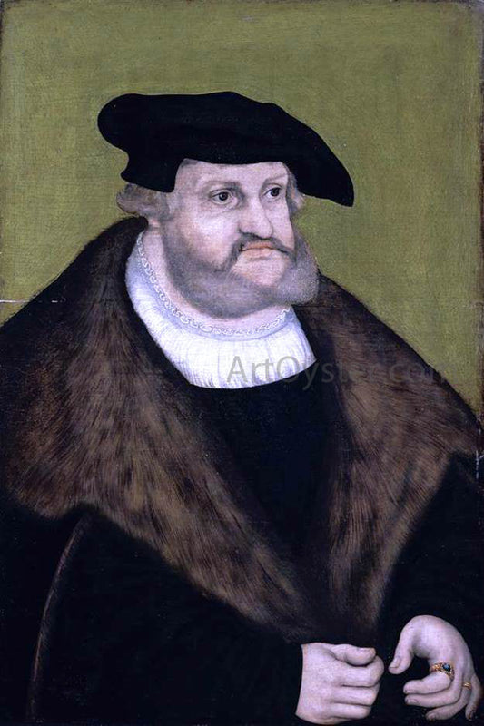  The Elder Lucas Cranach Portrait of Elector Frederick the Wise in his Old Age - Canvas Print