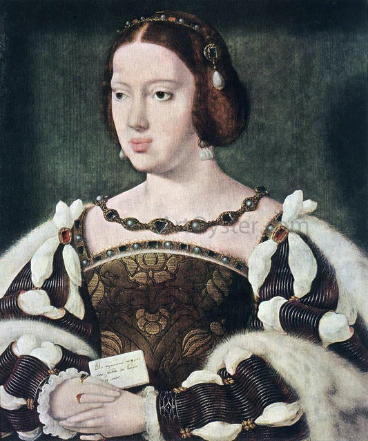  Joos Van Cleve Portrait of Eleonora, Queen of France - Canvas Print