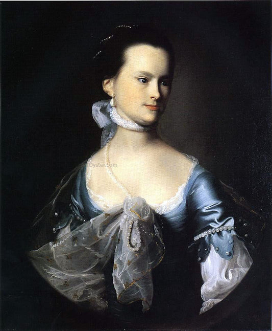  John Singleton Copley Portrait of Elizabeth Deering Wentworth Gould Rogers (also known as Mrs. Nathaniel Rogers) - Canvas Print